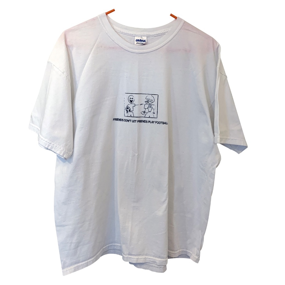Funny Soccer Graphic T-Shirt Men's XL